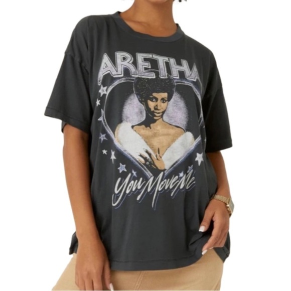 DAYDREAMER Aretha Franklin You Move Me Tee Vintage black - Picture 7 of 7